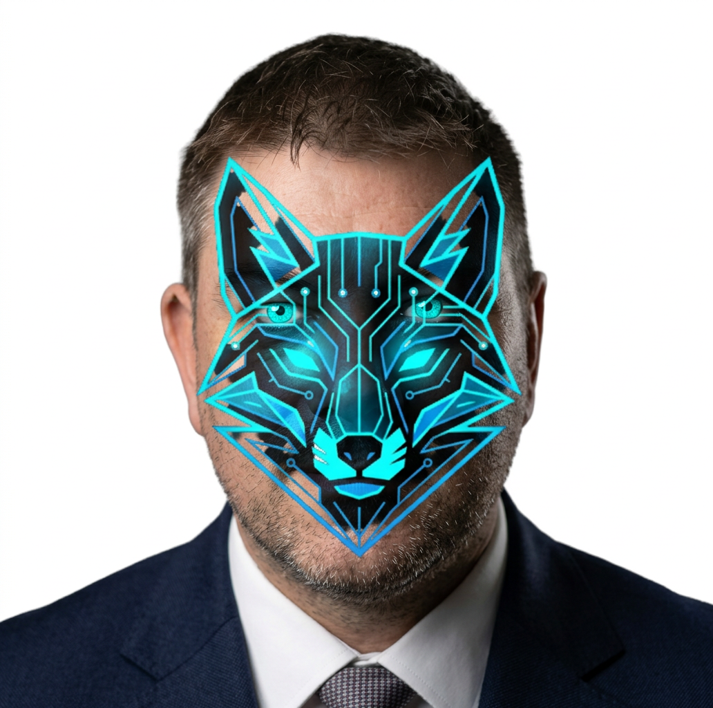 Cyber Yorkshire Masked Face Logo